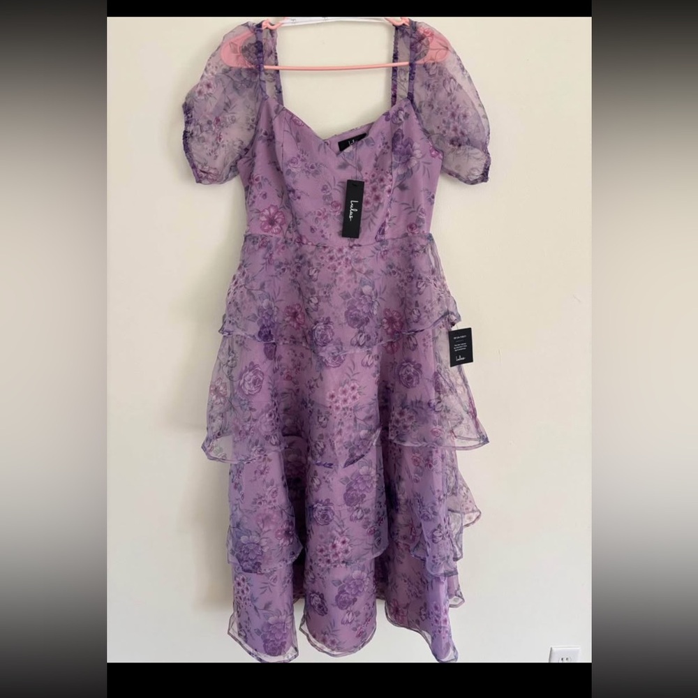 Purple Floral Dress